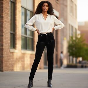 J. Brand Black Velvet Skinny Jeans Pants 27